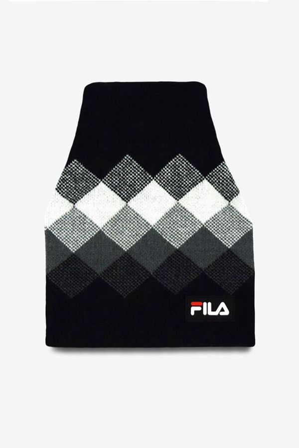 Gorros Fila Pretas - Fila Jacquard Retro Knit Outlet Portugal,NDPX-67850